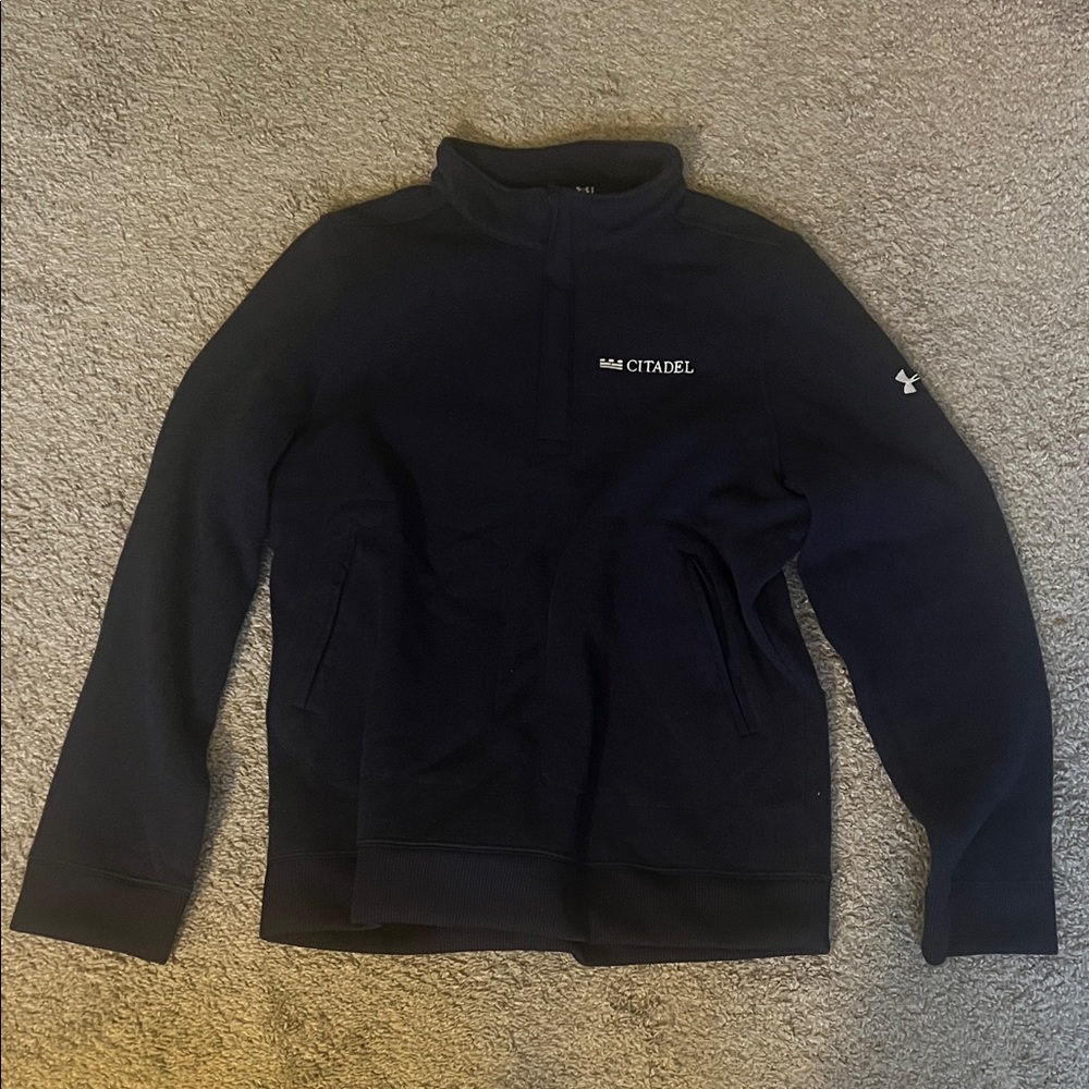 Under Armour Men's Dark Blue Zip-Up Sweater